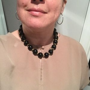 🍍Black beaded necklace~ adjustable length